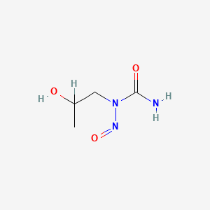 molecular formula C4H9N3O3 B1198046 N-(2-Hydroxypropyl)-N-nitrosourea CAS No. 71752-69-7