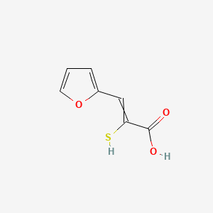 molecular formula C7H6O3S B1198048 alpha-Mercapto-beta-(2-furyl)acrylic acid 