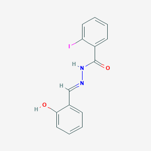 molecular formula C14H11IN2O2 B11980553 N'-(2-Hydroxybenzylidene)-2-iodobenzohydrazide 