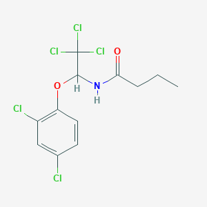 N-[2,2,2-trichloro-1-(2,4-dichlorophenoxy)ethyl]butanamide