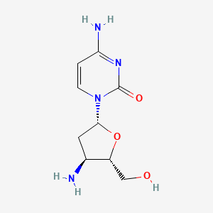 molecular formula C9H14N4O3 B1198059 3'-Amino-2',3'-dideoxycytidine CAS No. 84472-90-2