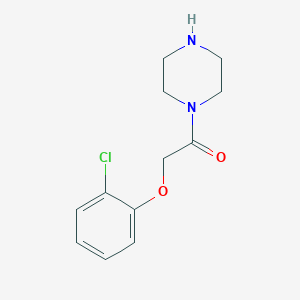 molecular formula C12H15ClN2O2 B11980623 1-((2-Chlorophenoxy)acetyl)piperazine 