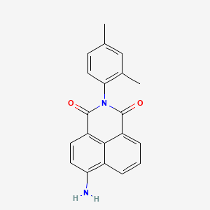 molecular formula C20H16N2O2 B1198064 1H-Benz[de]isoquinoline-1,3(2H)-dione, 6-amino-2-(2,4-dimethylphenyl)- CAS No. 2478-20-8