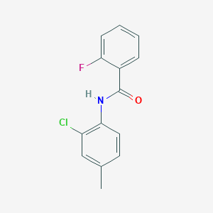 N-(2-chloro-4-methylphenyl)-2-fluorobenzamide