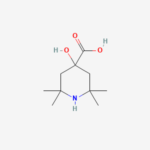 molecular formula C10H19NO3 B11980930 4-Hydroxy-2,2,6,6-tetramethylpiperidine-4-carboxylic acid CAS No. 65402-65-5