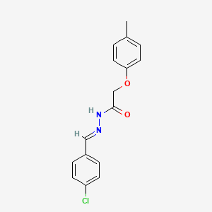 molecular formula C16H15ClN2O2 B11981063 N'-(4-Chlorobenzylidene)-2-(4-methylphenoxy)acetohydrazide CAS No. 301841-01-0