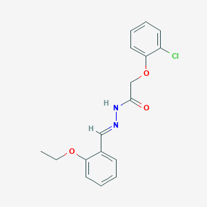 2-(2-chlorophenoxy)-N'-[(E)-(2-ethoxyphenyl)methylidene]acetohydrazide