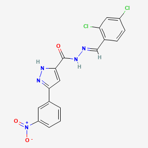 N'-(2,4-Dichlorobenzylidene)-3-(3-nitrophenyl)-1H-pyrazole-5-carbohydrazide