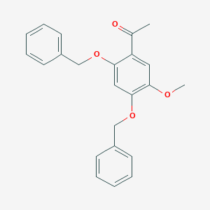 molecular formula C23H22O4 B119813 1-[5-Methoxy-2,4-bis(phenylmethoxy)phenyl]-ethanone CAS No. 7298-22-8