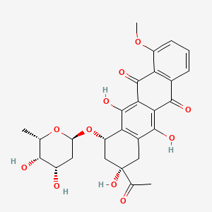 molecular formula C27H28O11 B1198133 3'-Hydroxydaunorubicin CAS No. 64842-75-7