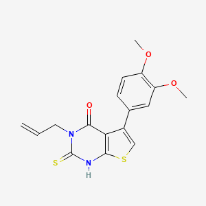 5-(3,4-dimethoxyphenyl)-3-(prop-2-en-1-yl)-2-thioxo-2,3-dihydrothieno[2,3-d]pyrimidin-4(1H)-one