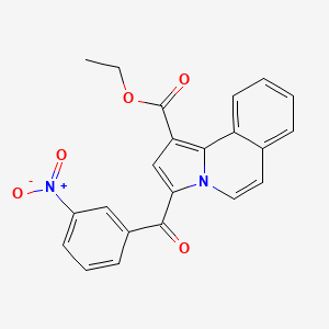 Ethyl 3-(3-nitrobenzoyl)pyrrolo[2,1-a]isoquinoline-1-carboxylate