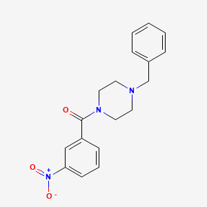 (4-Benzylpiperazin-1-yl)(3-nitrophenyl)methanone