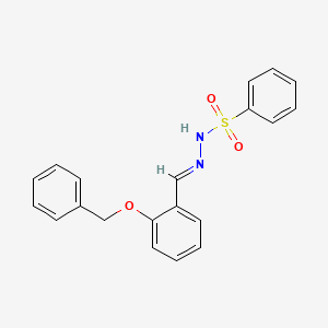 molecular formula C20H18N2O3S B11981528 N'-(2-(Benzyloxy)benzylidene)benzenesulfonohydrazide 