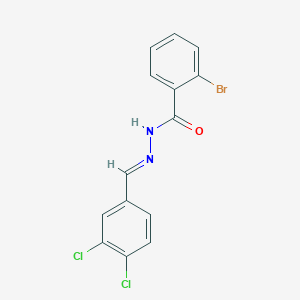 molecular formula C14H9BrCl2N2O B11981672 2-bromo-N'-[(E)-(3,4-dichlorophenyl)methylidene]benzohydrazide 