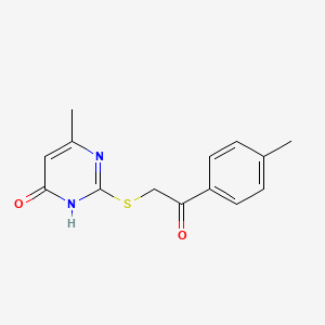 2-[(4-Hydroxy-6-methyl-2-pyrimidinyl)thio]-1-(4-methylphenyl)ethanone