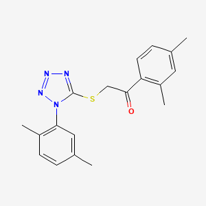 1-(2,4-dimethylphenyl)-2-{[1-(2,5-dimethylphenyl)-1H-tetrazol-5-yl]sulfanyl}ethanone