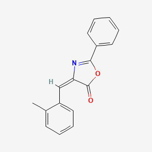 molecular formula C17H13NO2 B11981828 (4E)-4-[(2-methylphenyl)methylidene]-2-phenyl-1,3-oxazol-5-one 