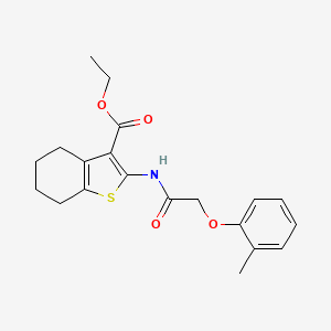 Ethyl 2-{[(2-methylphenoxy)acetyl]amino}-4,5,6,7-tetrahydro-1-benzothiophene-3-carboxylate