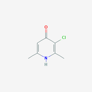 molecular formula C7H8ClNO B11981852 4-Pyridinol, 3-chloro-2,6-dimethyl- CAS No. 88545-07-7