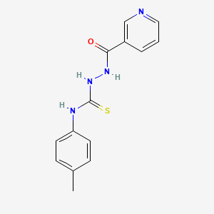 N-(4-Methylphenyl)-2-(3-pyridinylcarbonyl)hydrazinecarbothioamide