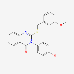 2-((3-Methoxybenzyl)thio)-3-(4-methoxyphenyl)-4(3H)-quinazolinone