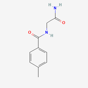 molecular formula C10H12N2O2 B11981970 N-(2-amino-2-oxoethyl)-4-methylbenzamide 