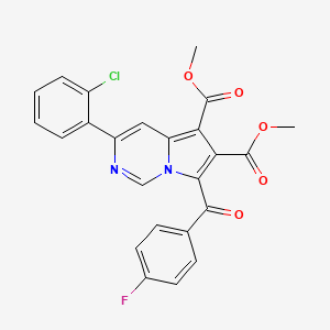 Dimethyl 3-(2-chlorophenyl)-7-(4-fluorobenzoyl)pyrrolo[1,2-c]pyrimidine-5,6-dicarboxylate