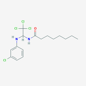 N-[2,2,2-trichloro-1-(3-chloroanilino)ethyl]octanamide