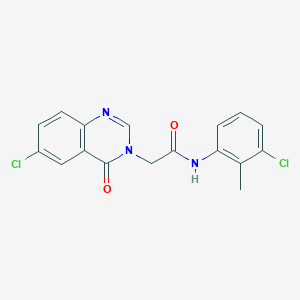 N-(3-chloro-2-methylphenyl)-2-(6-chloro-4-oxo-3(4H)-quinazolinyl)acetamide