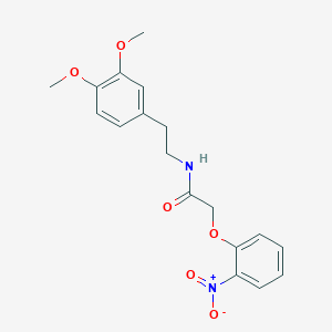 molecular formula C18H20N2O6 B11982132 N-[2-(3,4-dimethoxyphenyl)ethyl]-2-(2-nitrophenoxy)acetamide 