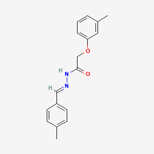 molecular formula C17H18N2O2 B11982133 N'-(4-Methylbenzylidene)-2-(3-methylphenoxy)acetohydrazide CAS No. 303065-52-3