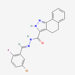 N'-(5-Bromo-2-fluorobenzylidene)-4,5-dihydro-1H-benzo[g]indazole-3-carbohydrazide