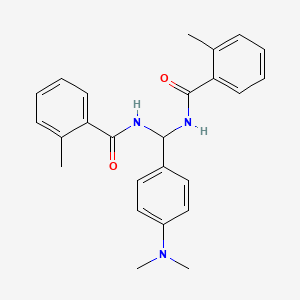 N-{[4-(dimethylamino)phenyl][(2-methylbenzoyl)amino]methyl}-2-methylbenzamide