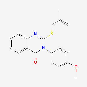 3-(4-methoxyphenyl)-2-[(2-methyl-2-propenyl)thio]-4(3H)-quinazolinone