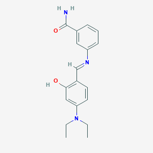 3-((4-Diethylamino-2-hydroxy-benzylidene)-amino)-benzamide