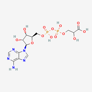 molecular formula C13H19N5O13P2 B1198233 3-ADP-glyceric acid 