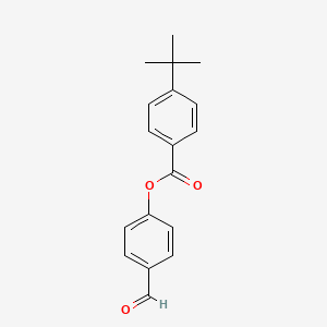 molecular formula C18H18O3 B11982370 4-Formylphenyl 4-tert-butylbenzoate 