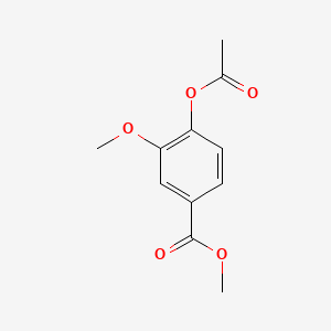 molecular formula C11H12O5 B1198247 Methyl 4-(acetyloxy)-3-methoxybenzoate CAS No. 35400-19-2