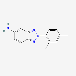 molecular formula C14H14N4 B1198250 2-(2,4-Dimethylphenyl)-5-benzotriazolamine 