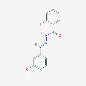 molecular formula C15H13IN2O2 B11982502 2-Iodo-N'-(3-methoxybenzylidene)benzohydrazide CAS No. 302909-08-6