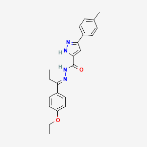 N'-[(1E)-1-(4-ethoxyphenyl)propylidene]-5-(4-methylphenyl)-1H-pyrazole-3-carbohydrazide