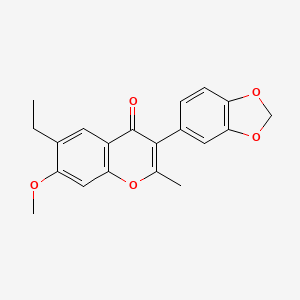 3-(1,3-benzodioxol-5-yl)-6-ethyl-7-methoxy-2-methyl-4H-chromen-4-one