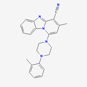 3-Methyl-1-[4-(2-methylphenyl)piperazin-1-yl]pyrido[1,2-a]benzimidazole-4-carbonitrile