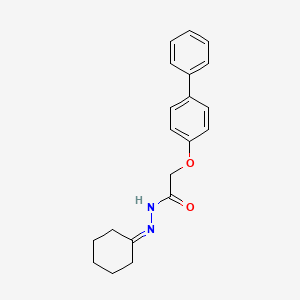 2-((1,1'-Biphenyl)-4-yloxy)-N'-cyclohexylideneacetohydrazide