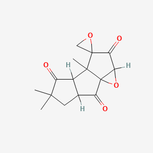 molecular formula C15H16O5 B1198264 1,8-Dideoxy-1,8-diketocoriolin CAS No. 74399-39-6