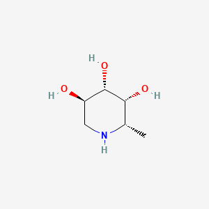 molecular formula C6H13NO3 B1198268 (2S,3R,4S,5R)-2-甲基哌啶-3,4,5-三醇 CAS No. 99212-30-3