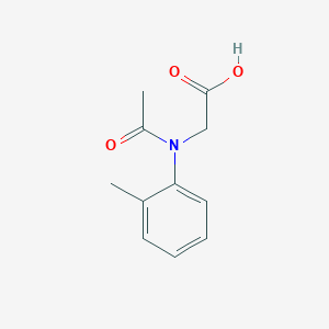 molecular formula C11H13NO3 B11982696 2-[N-(2-methylphenyl)acetamido]acetic acid 