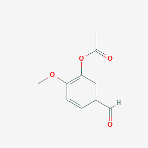 B119829 5-Formyl-2-methoxyphenyl Acetate CAS No. 881-57-2