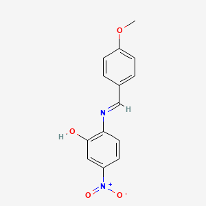 2-{[(e)-(4-Methoxyphenyl)methylidene]amino}-5-nitrophenol